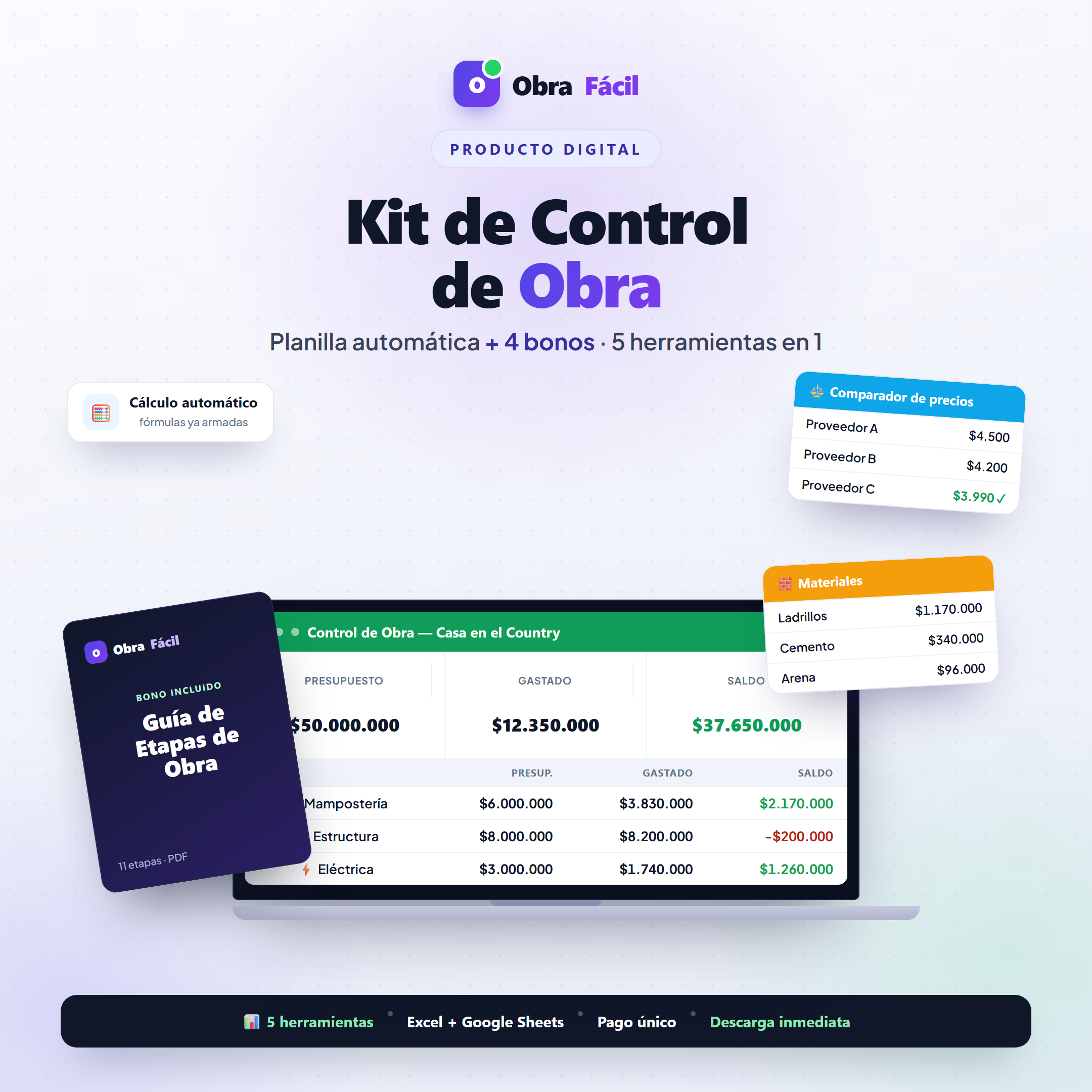 Kit de Control de Obra